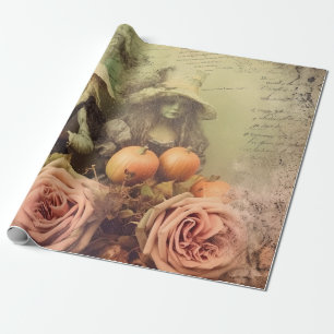 Vintage Halloween Witchcraft Wrapping Paper
