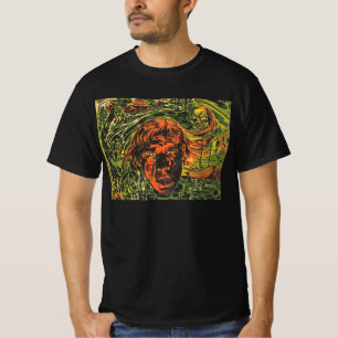 Vintage Halloween Zombies, Grafitti Street Art T-Shirt
