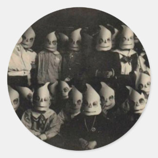 Vintage halloween's costumes photo in Ireland Classic Round Sticker
