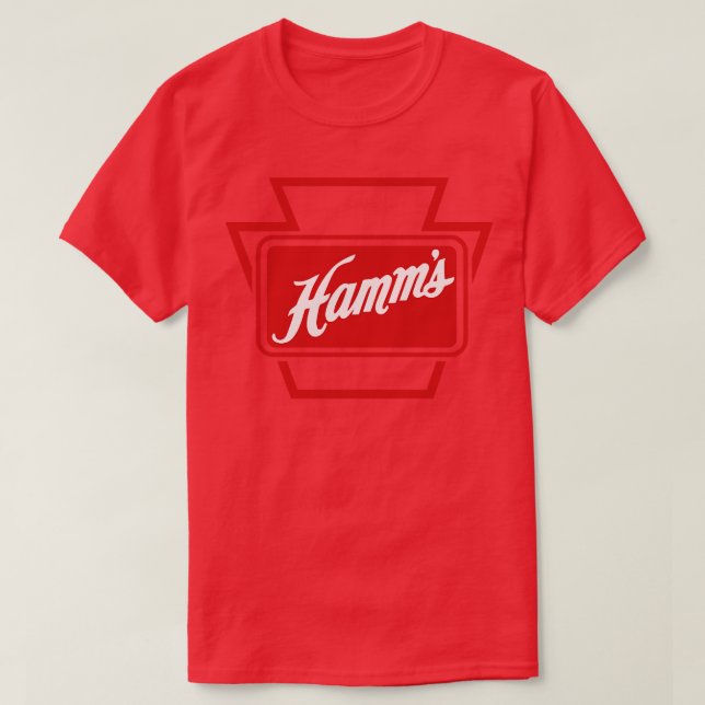 Vintage Hamms Bottle Cap Design T-Shirt (Design Front)