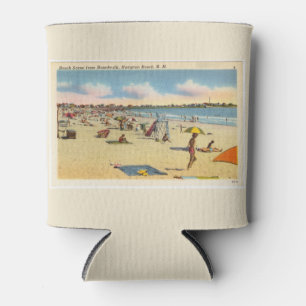 Vintage Hampton Beach Postcard  Can Cooler