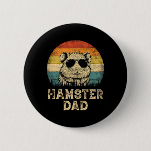 Vintage Hamster Dad Hamster Lovers Daddy Father#39 6 Cm Round Badge
