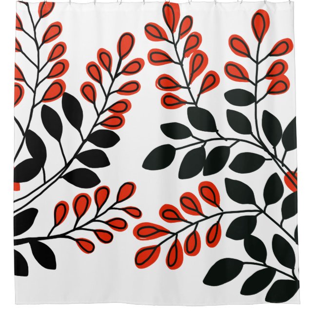 vintage hanafuda card art shower curtain (Front)
