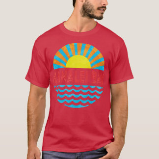 Vintage Hanalei Bay Beach Sun And Waves T-Shirt