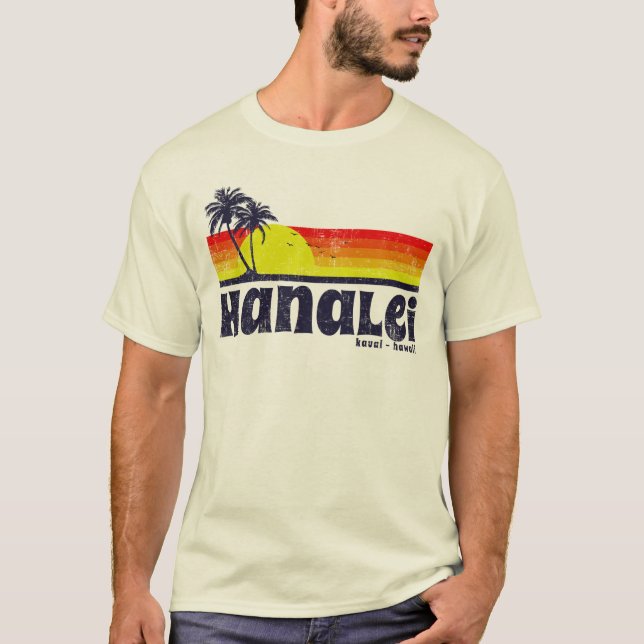 Vintage Hanalei Kauai Hawaii T-Shirt (Front)