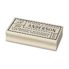 Vintage Hand Classic Family Name & Return Address