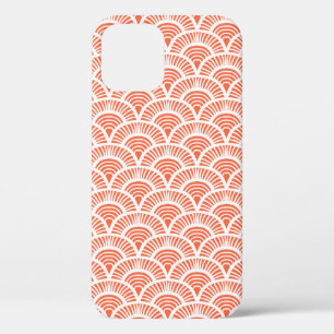 Vintage hand drawn art deco pattern with scale mot iPhone 12 case