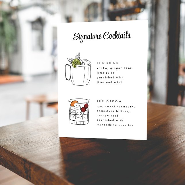Vintage Hand Drawn Cocktails Sign (Creator Uploaded)