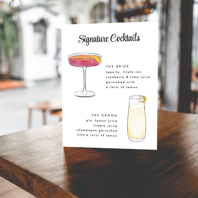 Vintage Hand Drawn Cocktails Sign (Creator Uploaded)