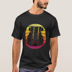 Vintage Hand Drawn Graphic Backpack Retro Sunset T T-Shirt