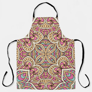 Vintage Hand Drawn Islam Pattern Apron