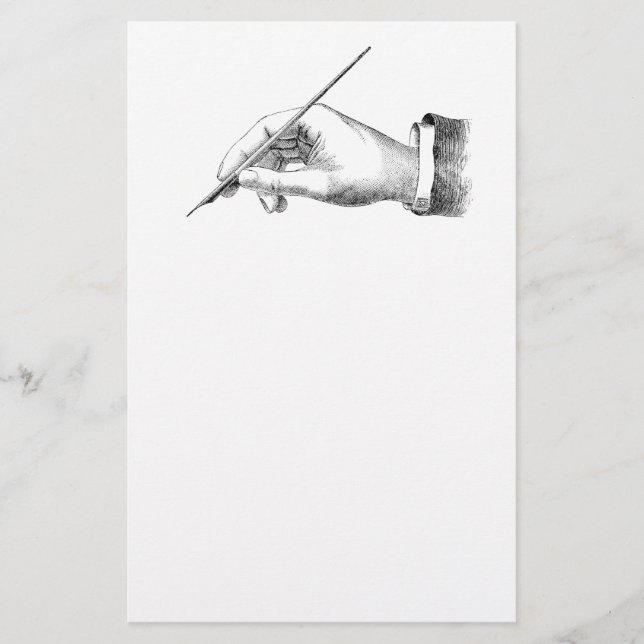 Vintage Hand Writing Stationery (Front)