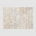 Vintage Hand Written Letter Script Map Decoupage Tissue Paper<br><div class="desc">Vintage old hand written letter script calligraphy tissue paper,  perfect for gift wrapping or for your decoupage craft supplies.  (c) The Happy Cat Studio.</div>