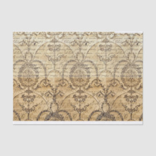 Vintage Handwriting Scroll Decoupage and Collage Tissue Paper