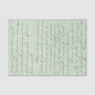 Vintage Handwritten Letter Tissue Paper