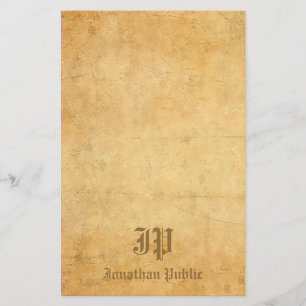 Vintage Handwritten Monogram Chic Template Elegant