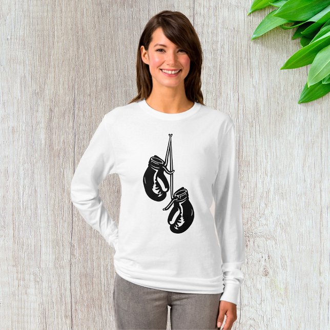 Vintage Hanging Boxing Gloves Retro Fighter T-Shirt (Creator Uploaded)