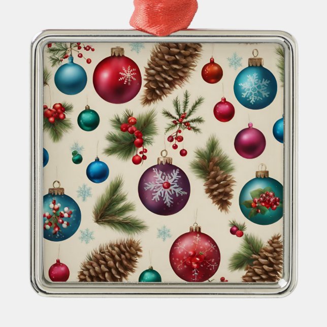 Vintage Hanging Christmas Ornaments  (Front)