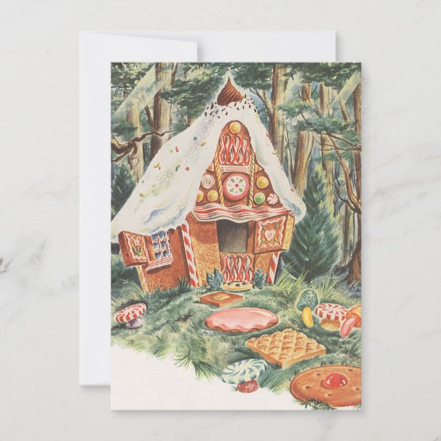 Vintage Hansel and Gretel Funny Housewarming Party Invitation (Front)