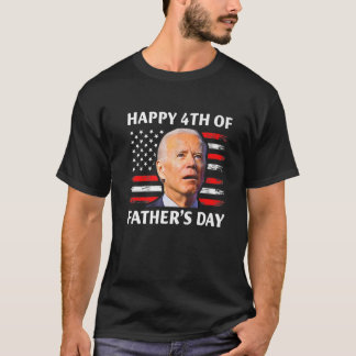 Vintage Happy 4Th Of July Joe Biden Confused Fathe T-Shirt