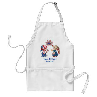 Vintage Happy Birthday America Standard Apron