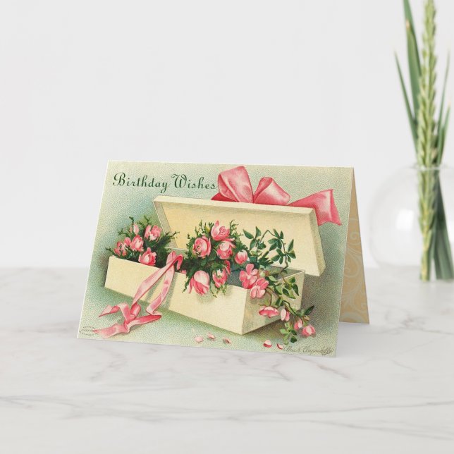 Vintage Happy Birthday card (Front)