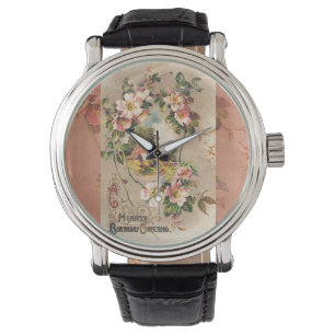 Vintage Happy Birthday Card Artwork Watch