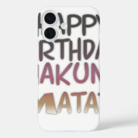 Vintage Happy Birthday Hakuna Matata Purple Inspir