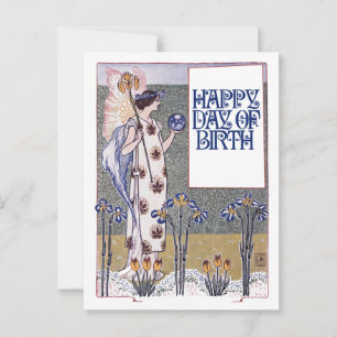 Vintage Happy Birthday Postcard