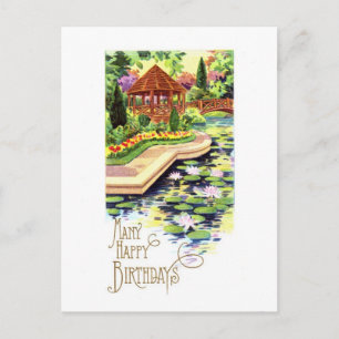 Vintage Happy Birthday Postcard