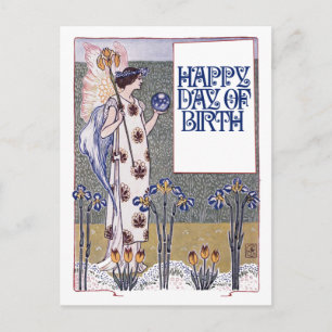 Vintage Happy Birthday Postcard