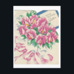 Vintage Happy Birthday Sister Bouquet Postcard<br><div class="desc">Pretty Vintage Happy Birthday For Sister.</div>