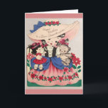 Vintage - Happy Birthday to a Dear Granddaughter, Card<br><div class="desc">A vintage birthday card image for a Granddaughter features a pretty little Southern Belle wearing a dress decorated with roses at the hem. She holds a doll in one arm and a kitten in the other. On her broad-brimmed straw hat are the words, "Happy Birthday to a Dear Granddaughter." The...</div>