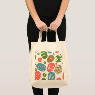 Vintage Happy Easter Blooms Tote Bag
