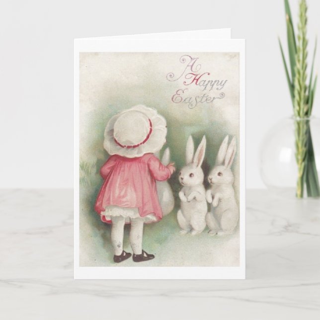 Vintage Happy Easter! Vintage Easter Greeting Card (Front)