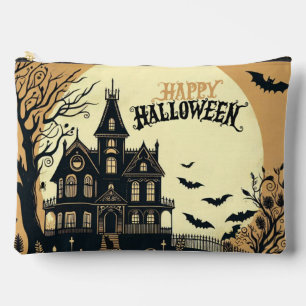 Vintage happy Halloween art Accessory Pouch