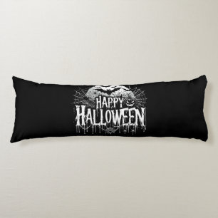 Vintage happy Halloween art Body Cushion