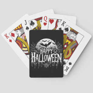 Vintage happy Halloween art Playing Cards