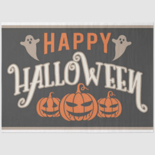 Vintage Happy Halloween Decoupage Print  Tissue Paper