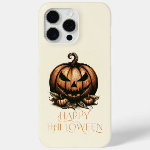 Vintage happy Halloween pumpkin iPhone 15 Pro Max Case