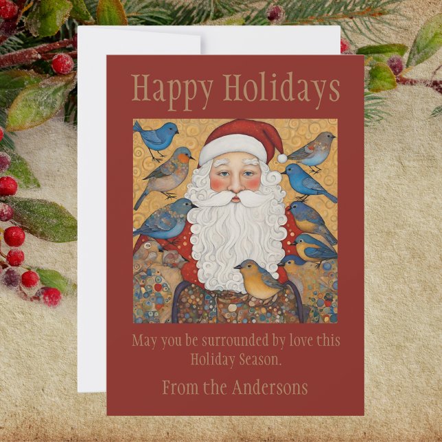 Vintage Happy Holidays Greeting Card (Creator Uploaded)