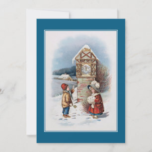Vintage Happy New Year Greeting Card