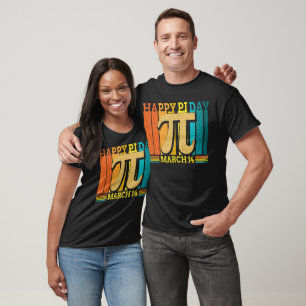 Vintage Happy Pi Day March 14 Design T-Shirt