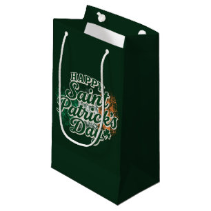 Vintage Happy Saint Patrick's day Small Gift Bag