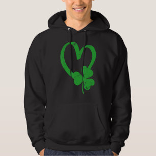 Vintage Happy St Patrick's Day Irish Lucky Shamroc Hoodie