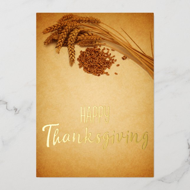 Vintage Happy Thanksgiving Wheat Corn (Front)
