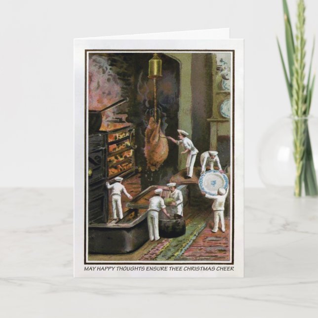 Vintage Happy Thoughts Card (Front)