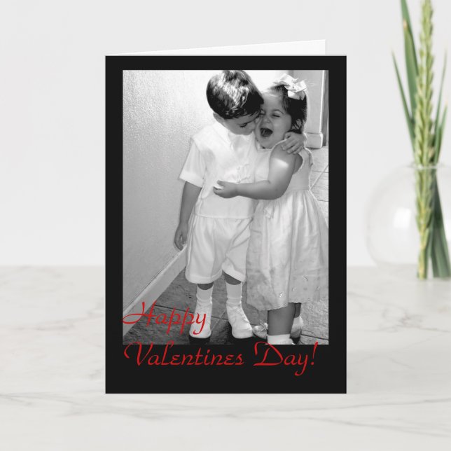 Vintage Happy Valentine Day ! - Customised Holiday Card (Front)