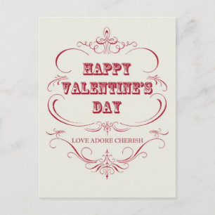 Vintage Happy Valentine's Day Postcard