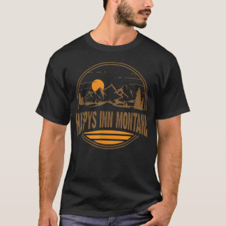 Vintage Happys Inn Montana Mountain Hiking T-Shirt
